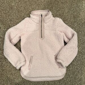Abercrombie & Fitch Light Pink Sherpa Pullover